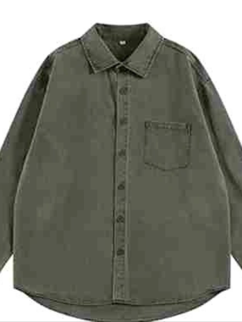 Olive Denim Work Shirt